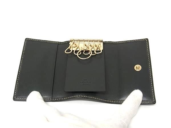 Gucci Guccissima Leather Key Case Key Holder Gray — view 3