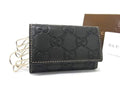 Gucci Guccissima Leather Key Case Key Holder Gray
