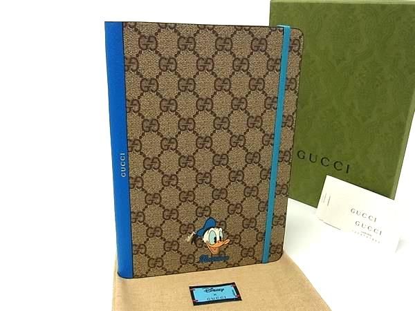 Gucci Disney Collaboration Donald Duck GG Supreme Notebook Stationery Blue