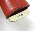Hermes Leather Silver Bag Charm Key Holder Brown — view 3