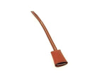 Hermes Leather Silver Bag Charm Key Holder Brown