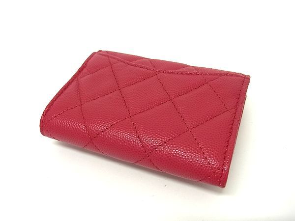Chanel CC Logo Quilted Caviar Leather Coin Purse Pink — view 2