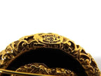 Chanel CC Logo 93A Lava Pin Badge Pin Brooch Gold Black — view 4