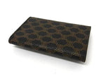 Celine Macadam Pattern Leather Key Case Black Brown Key Holder — view 2