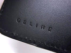 Celine Macadam Pattern Leather Key Case Black Brown Key Holder — view 4