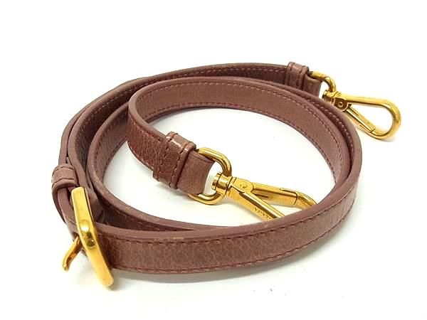 Prada Shoulder Strap Crossbody Pink for Leather Bag — view 2