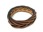Loewe Braided Leather Bangle Brown Bracelet — view 2