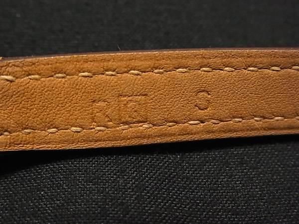 Hermes Etriviere Leather Silver Bracelet Red — view 4