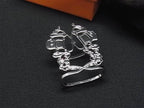 Hermes Brides de Gala Scarf Ring Closure Silver