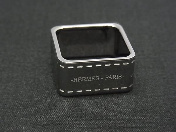Hermes Bolduc Scarf Ring Closure Silver — view 2