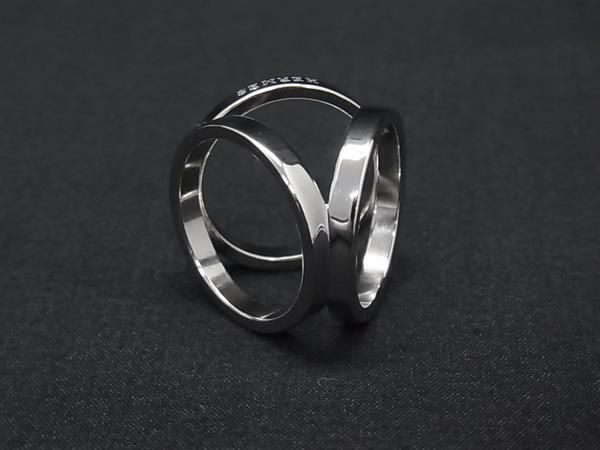 Hermes Trio Scarf Ring Closure Silver — view 2