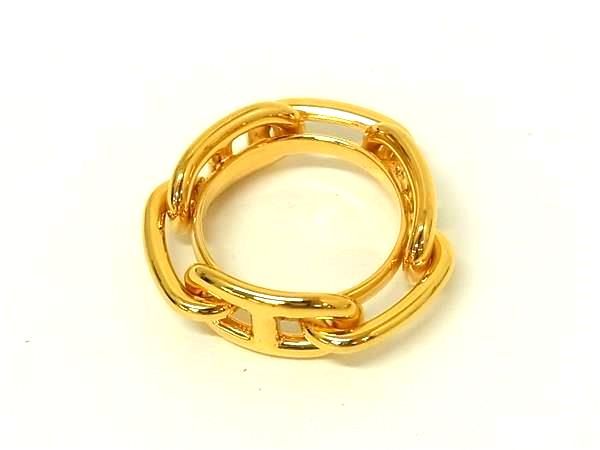 Hermes Chaine D'ancre Lucade Legato Scarf Ring Closure Gold — view 2