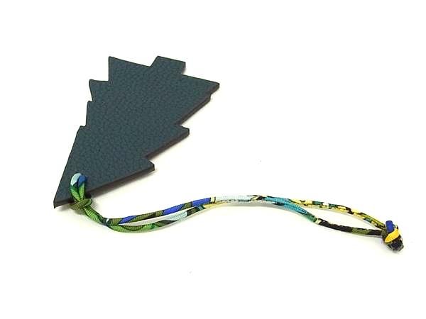Hermes Petit H Veau Epsom Tree Key Holder Red Navy — view 2
