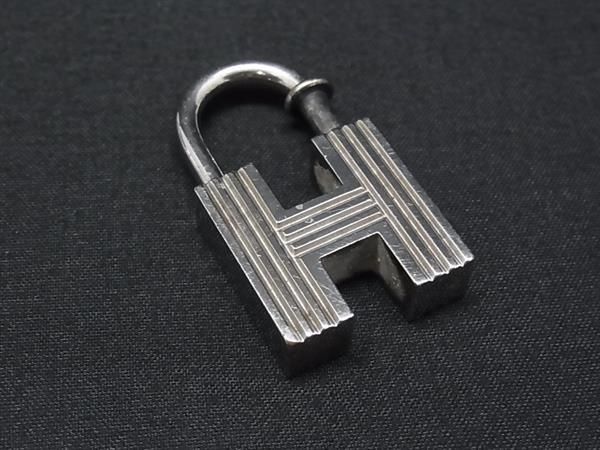 Hermes First Step of the New Century Charm Silver Keychain