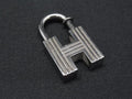Hermes First Step of the New Century Charm Silver Keychain