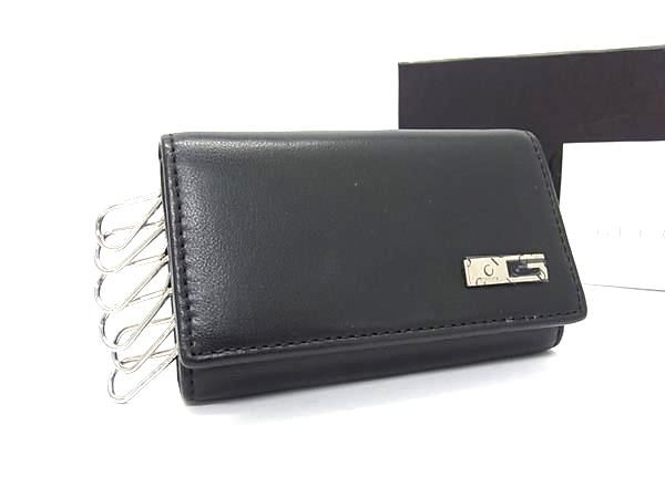 Gucci Leather Key Case Key Holder Black