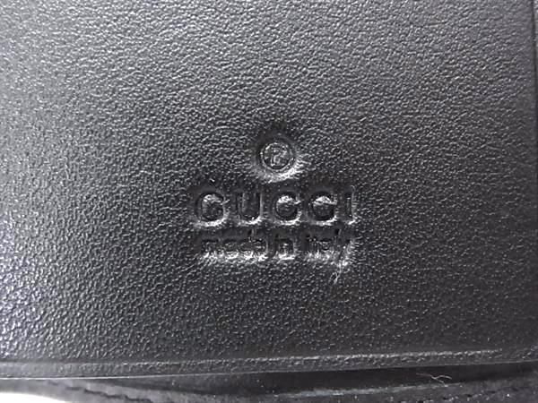 Gucci Leather Key Case Key Holder Black — view 4