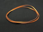 Hermes Lanieres Leather Choker Necklace Orange — view 2