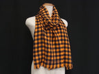 Louis Vuitton Etole Masai Cotton 100% Scarf Shawl Orange