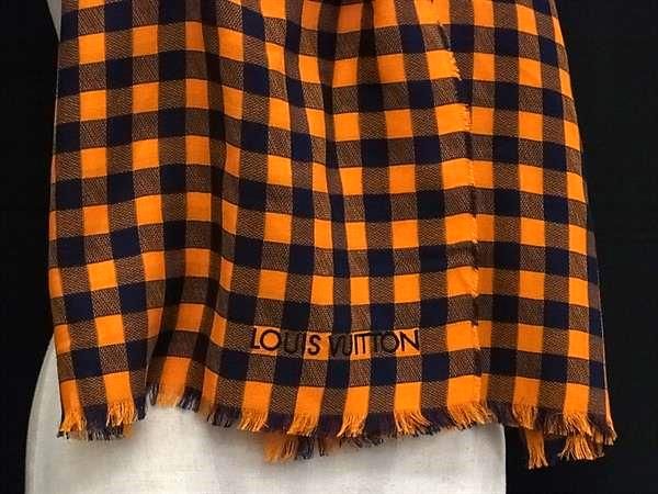 Louis Vuitton Etole Masai Cotton 100% Scarf Shawl Orange — view 2