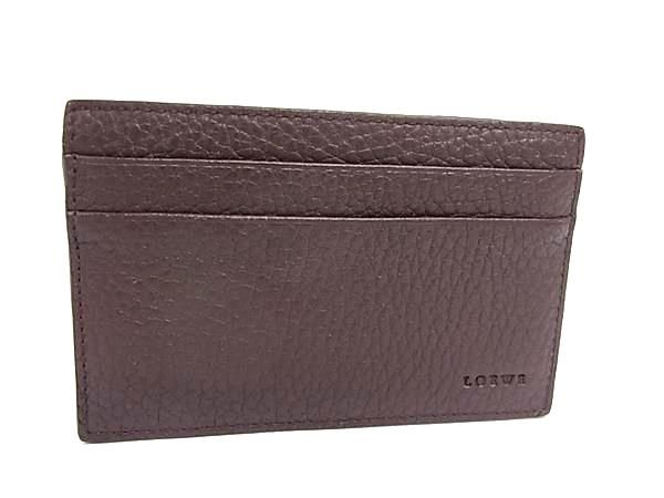 Loewe Leather Card Case Set Era Brown