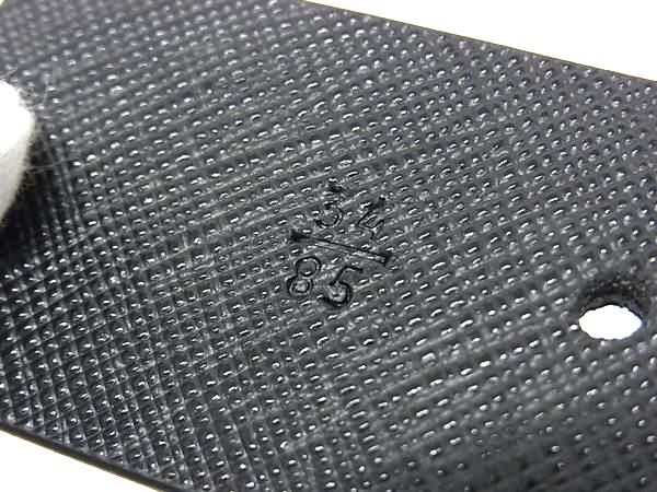 Prada Saffiano Leather Silver Reversible 34/85 Black Bordeaux Belt — view 5