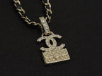 Chanel CC Logo Quilted Bag Motif Pendant — view 2