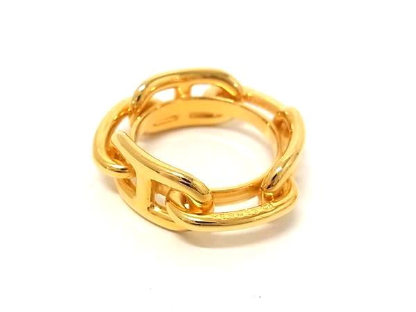 Hermes Chaine D'ancre Lucade Legato Scarf Ring Closure Gold — view 2