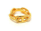 Hermes Chaine D'ancre Lucade Legato Scarf Ring Closure Gold