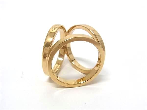 Hermes Trio Scarf Ring Closure Gold