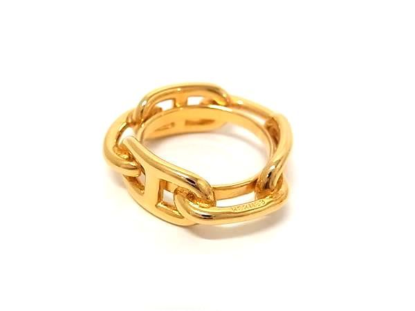 Hermes Chaine D'ancre Scarf Ring Closure Gold — view 2