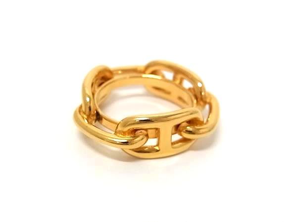 Hermes Chaine D'ancre Scarf Ring Closure Gold