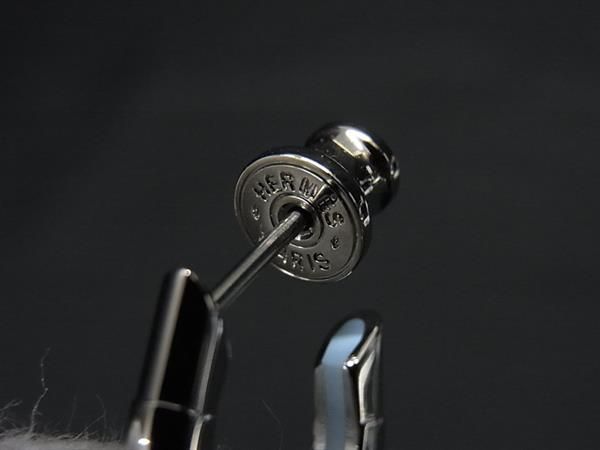 Hermes Clog Single Earrings Silver — view 3