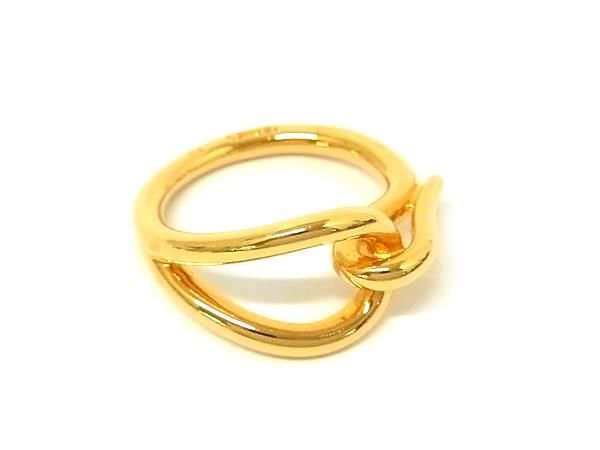 Hermes Jumbo Scarf Ring Closure Gold