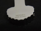 Hermes Epaulette Twilly Ring Scarf Closure Silver Orange — view 3