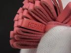 Hermes Carmencita Leather Silver Tassel Key Holder Charm Pink — view 3