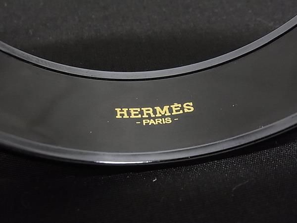 Hermes Enamel GM Cloisonne Bracelet Bangle Black Pink — view 3