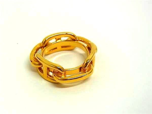 Hermes Chaine D'ancre Lucade Legato Scarf Ring Closure Gold — view 2