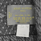 Louis Vuitton Scarf Logomania Anthracite Wool Silk — view 2
