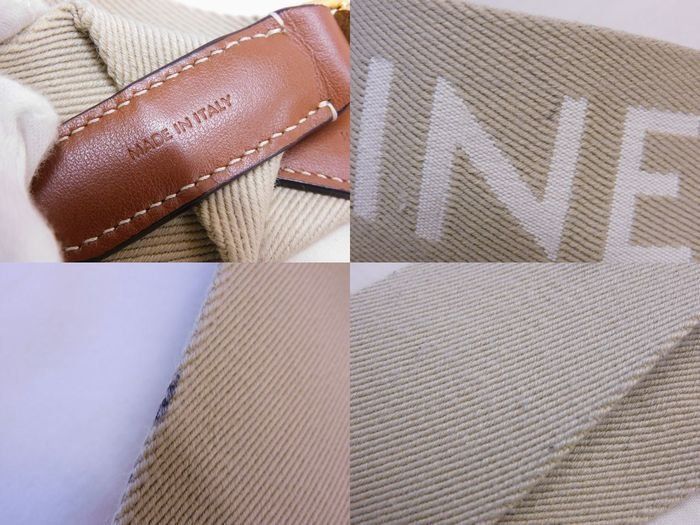 Celine Canvas Shoulder Strap Logo Greige — view 4