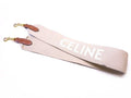 Celine Canvas Shoulder Strap Logo Greige