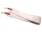 Celine Canvas Shoulder Strap Logo Greige