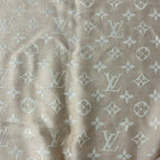 Louis Vuitton Shawl Monogram Denim Rose Wool Scarf — view 3