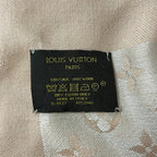 Louis Vuitton Shawl Monogram Denim Rose Wool Scarf — view 2