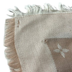 Louis Vuitton Shawl Monogram Denim Rose Wool Scarf — view 4