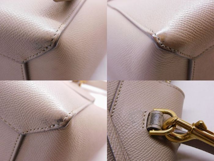 Celine Belt Bag Micro Greige 2-Way Leather — view 6