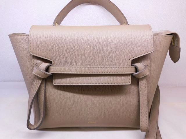 Celine Belt Bag Micro Greige 2-Way Leather