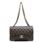 Chanel Black Lambskin Quilted 23 Shoulder Bag