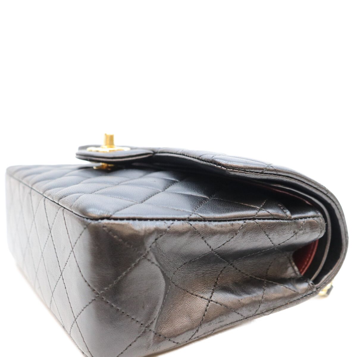 Chanel Black Lambskin Quilted 23 Shoulder Bag — view 7