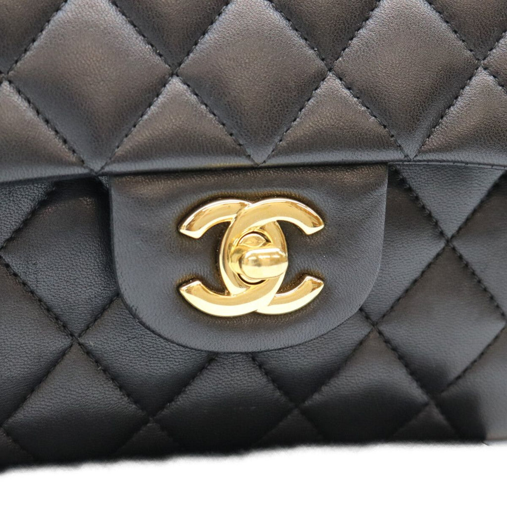 Chanel Black Lambskin Quilted 23 Shoulder Bag — view 8
